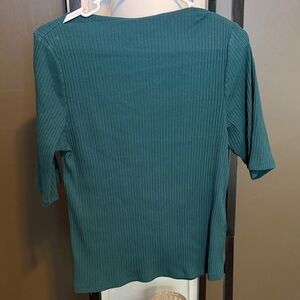Old Navy Teal Short Sleeve Ribbed Tee
